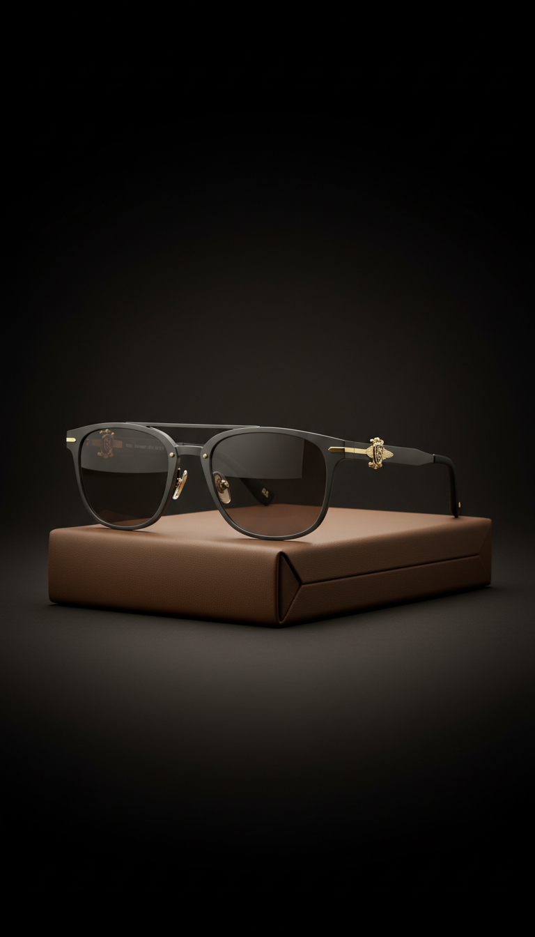 The King III Titan Grau Sonnenbrille